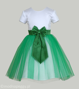 Zielona sukienka dla dziewczynki